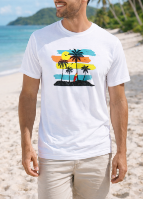 FRUIT OF THE LOOM T-shirt με στάμπα K1496